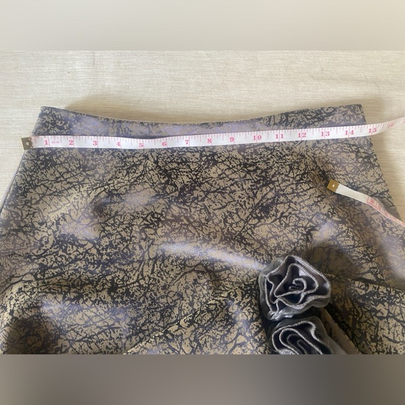 ELODIE Skirt Size M Iridescent Purple Gray Gathered Skirt NeoGothic Steampunk - Picture 13 of 14